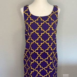 PIXI + IVY dress LSU/ECU colors